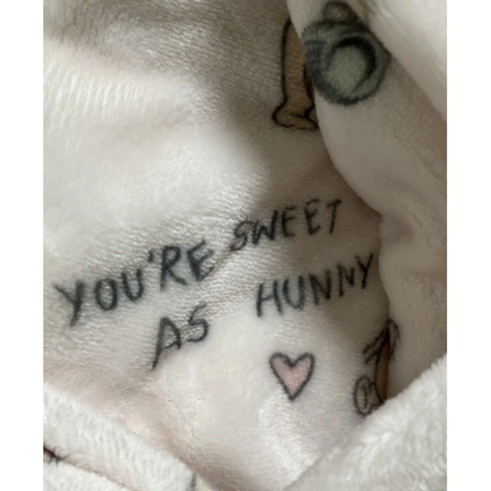 Disney Pooh Bear Collection Baby Blanket -Love Pooh You're As Sweet As Hunny NWT - Picture 12 of 12